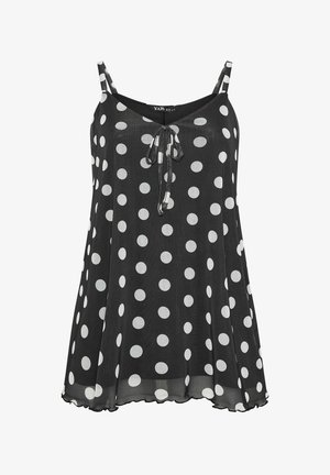 Yours Clothing, PLUS SIZE TIE FRONT TOPS - Bluse - ink black