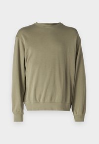 JJECHARGE OVERSIZE FADED CREW NECK - Bluză de molton - silver sage