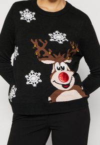 ONLY Petite Stickad tröja - black