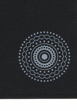 oxmox NEW CRYPTAN RFID PROTECT POCKETBÖRSE UNISEX - Portefeuille - circle bloom print grey black