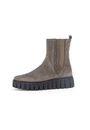 Gabor BIKER/COMBAT - Platform ankle boots - braun