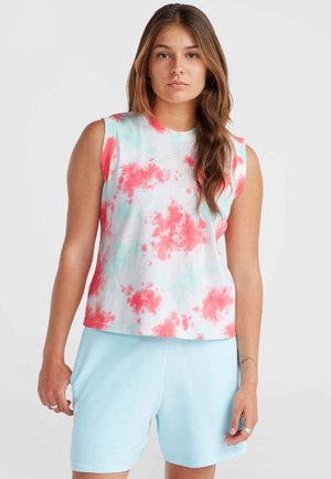 WOW TANK - Top - pink ice cube tie dye