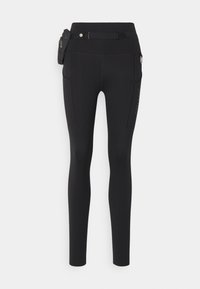 TRAIL GO - Collants de running - black/dark smoke grey