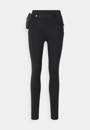 Nike Performance GO TRAIL - Legging - black/dark smoke grey