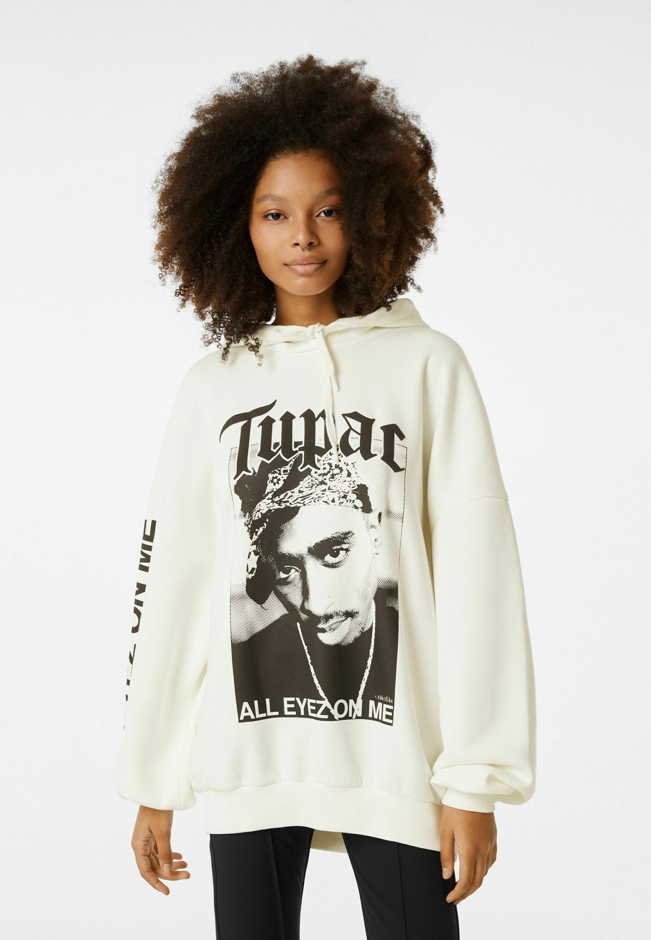 White tupac sweatshirt Clearance