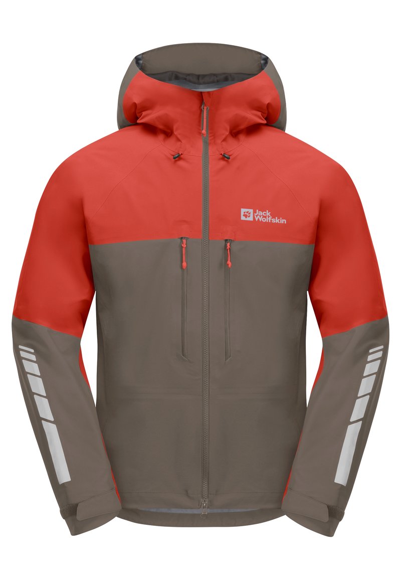 Jack Wolfskin MOROBBIA 3L JKT Outdoor jacket cold coffee/brown