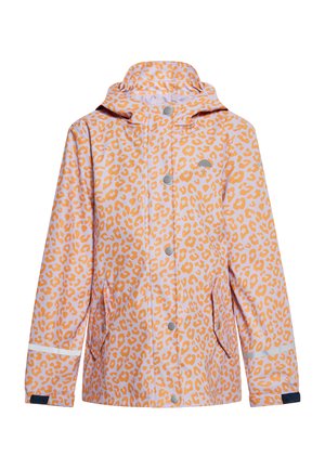 Schmuddelwedda Parka - pastelllavendel orange leo