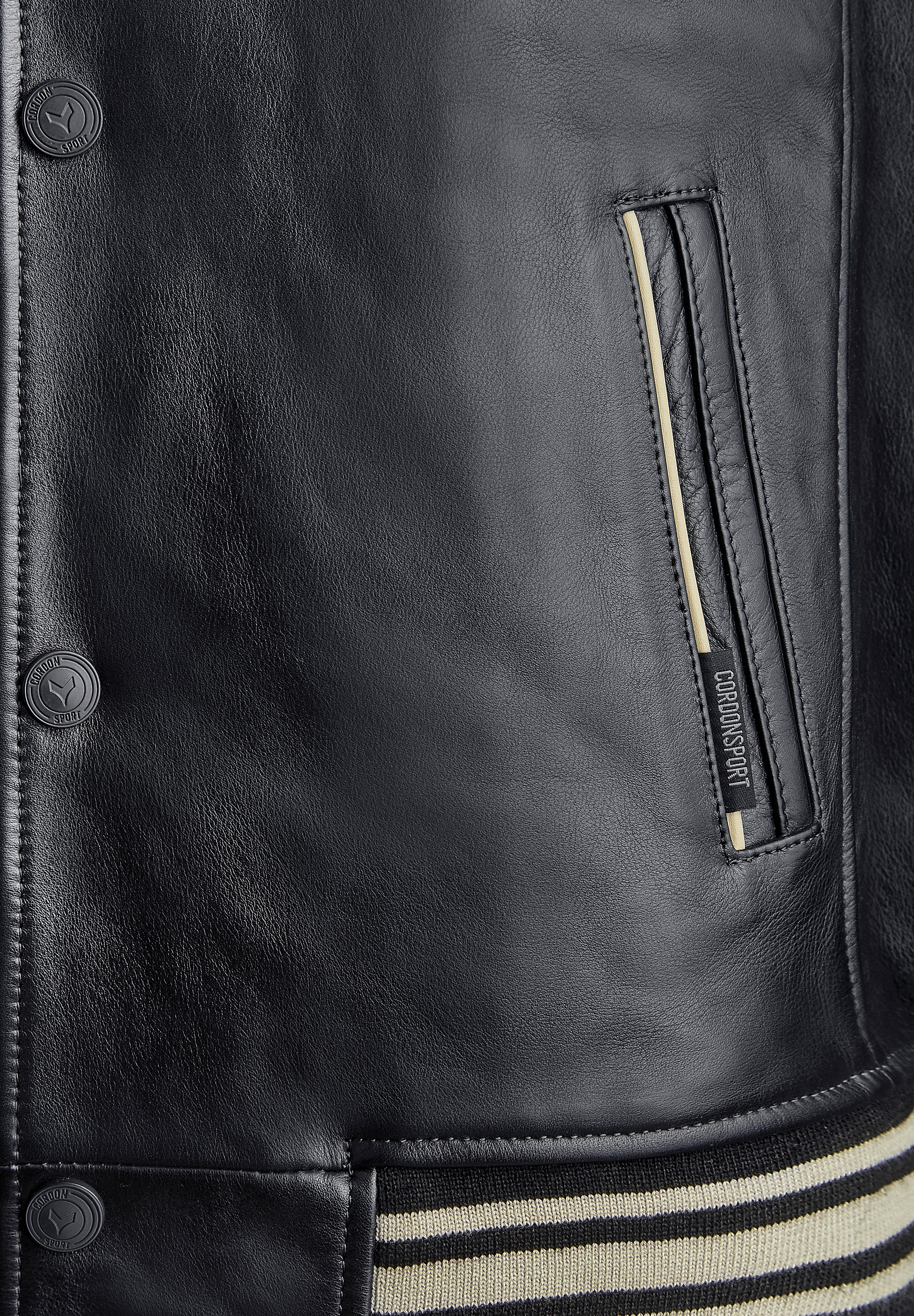 Cordon Sport VICTORIA - Leather jacket - black - Zalando