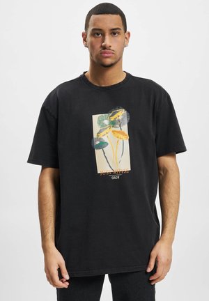 T-shirt con stampa - black
