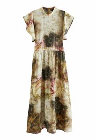 Next FLUTTER SLEEVE HIGH NECK TALL REGULAR FIT - Vardagsklänning - neutral tie dye