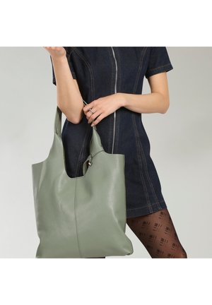 DrachenLeder, Handtasche - hellgrün