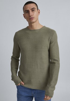 Solid SDJARAH - Strickpullover - vetiver melange