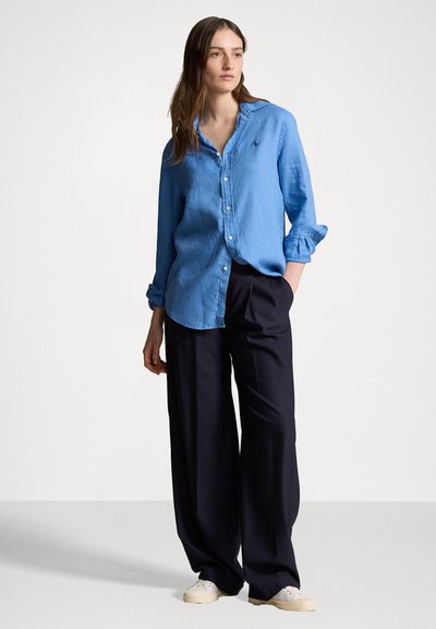 Polo Ralph Lauren CLASSIC FIT LINEN SHIRT - Pogājama blūze - rig blue