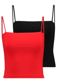 Não selecionado, black/happy red