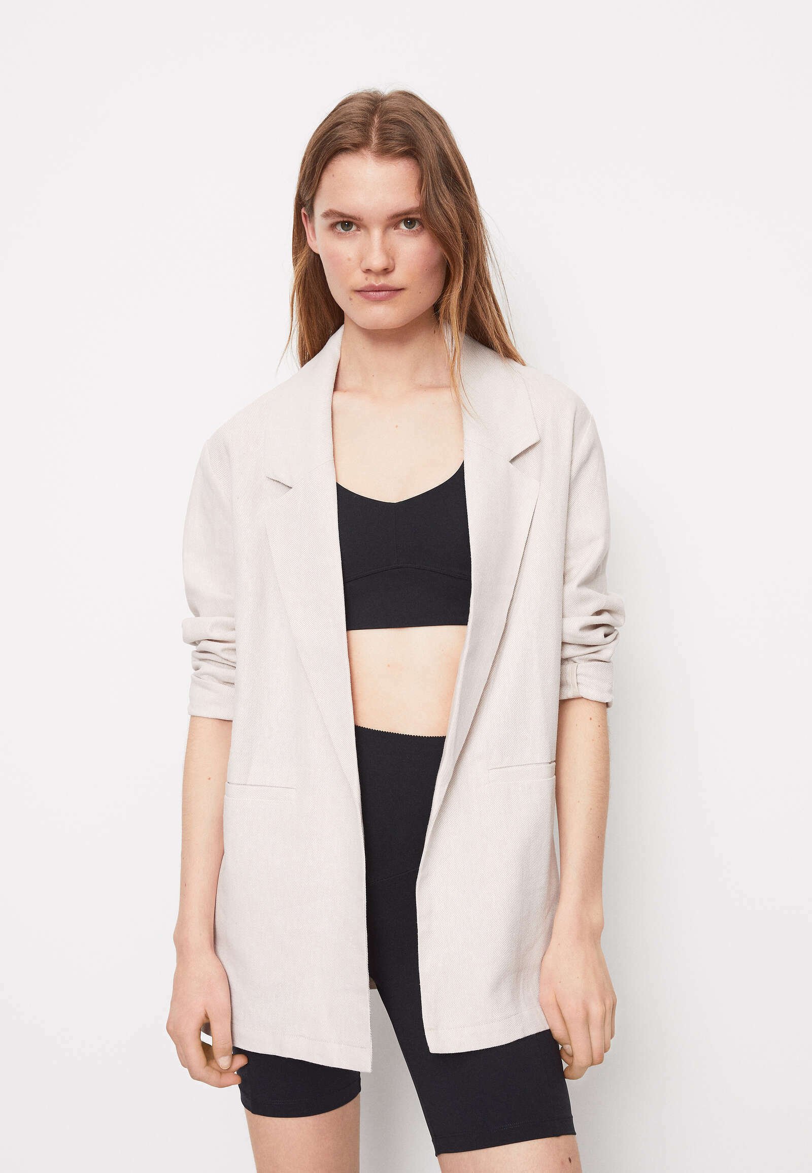 OYSHO Blazer - beige - Zalando.de