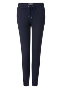 Marina joggerbyxor gjorda av mjukt tyg, med dragsko i midjan, ribbade cuffs och en slim fit-design.