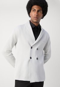 Lindbergh SHAWL COLLAR CARDIGAN - Kardiganas - light grey