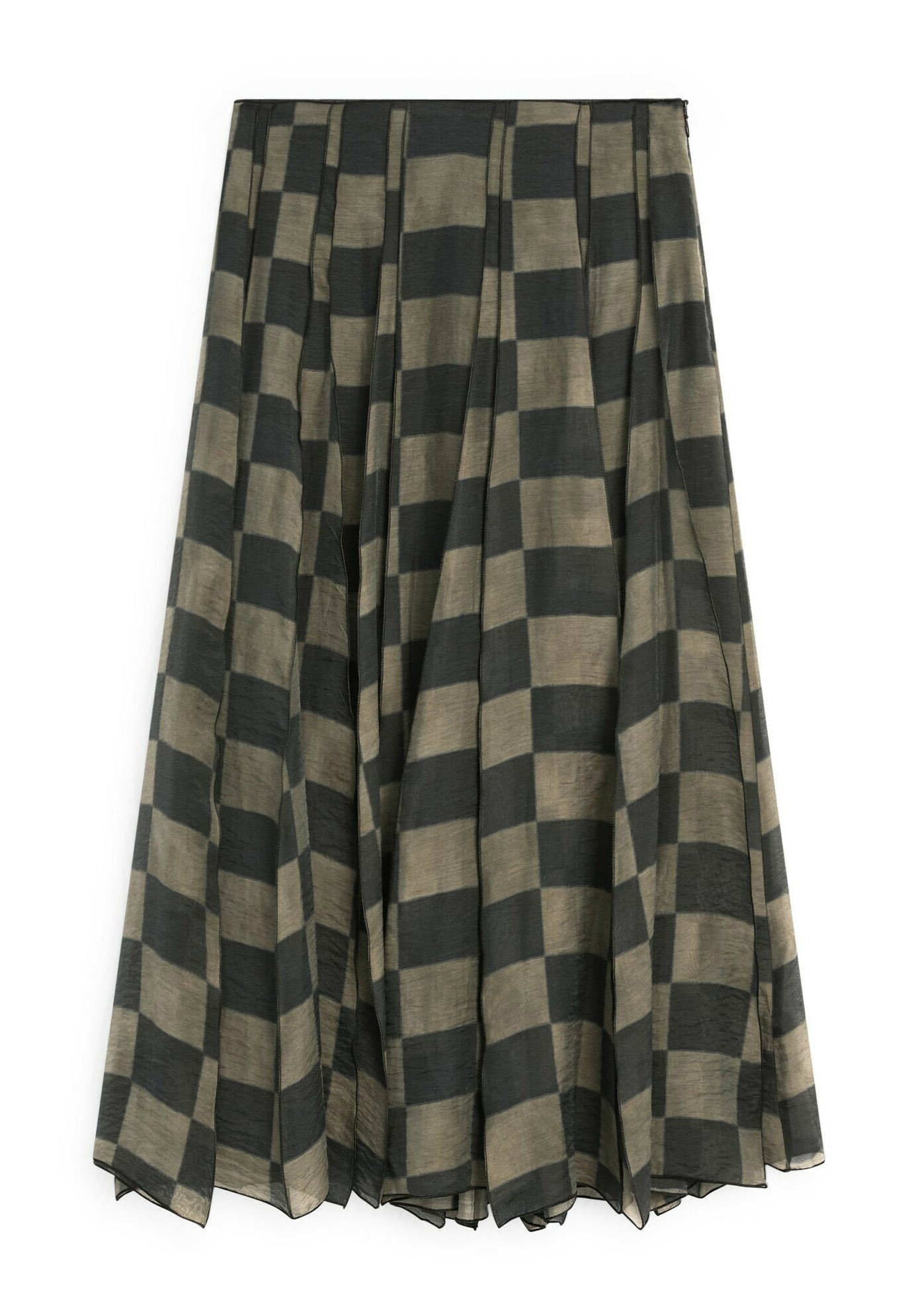 Massimo Dutti A-line skirt - dark green - Zalando.co.uk