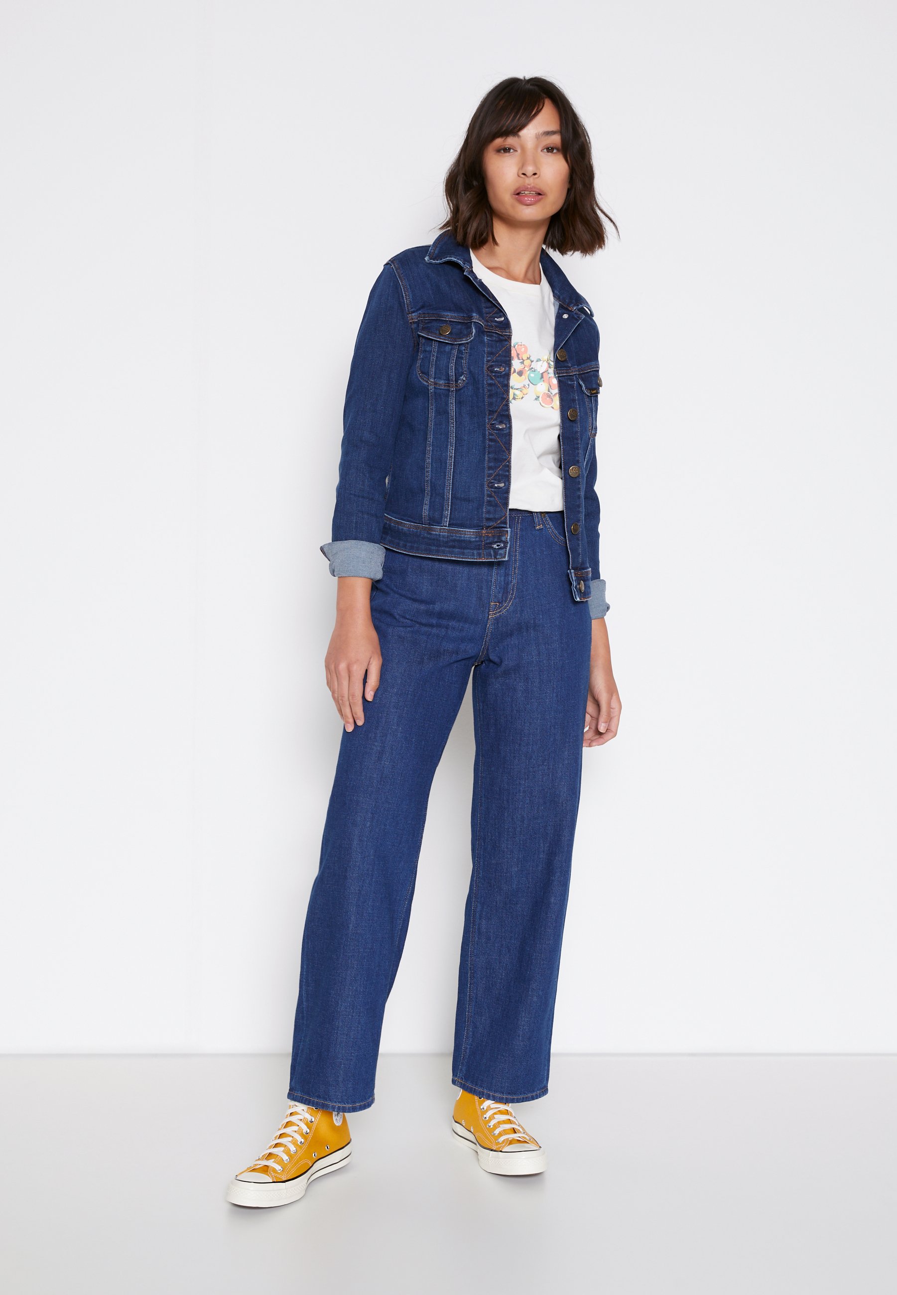 Lee WIDE LEG - Relaxed fit jeans - rinsed denim - Zalando.de