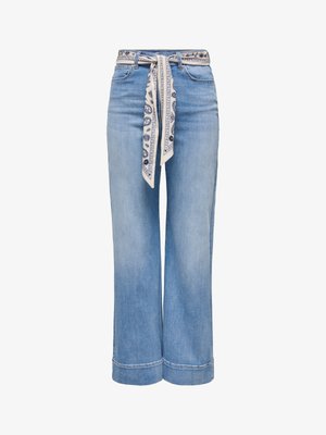 ONLY JEANS MIT WEITEM BEIN ONLMADISON HOHE TAILLE WEITER BEINSCHNITT JEANS - Straight leg jeans - medium blue denim