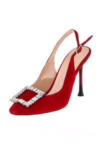 Cesare Gaspari JEWEL BROOCH - Sandali con tacco - red