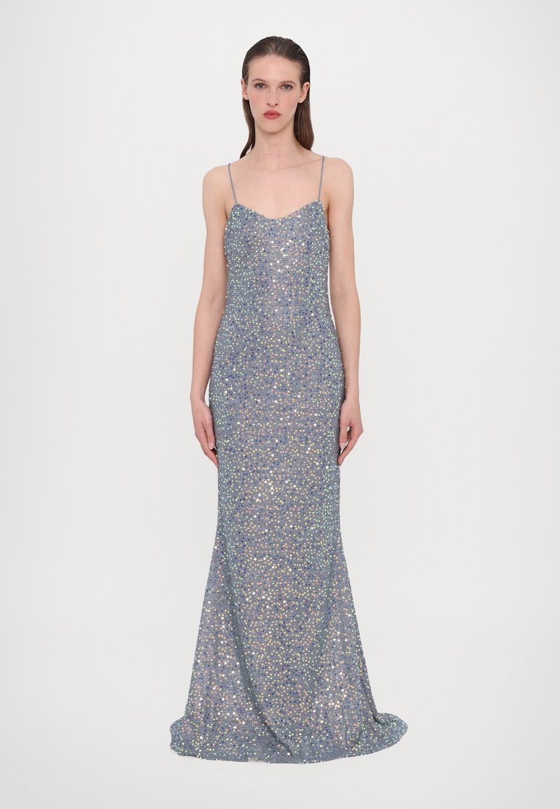 Ida Sjöstedt - ESTER DRESS - Cocktailkjole / festkjole - iridescent blue, Forstør