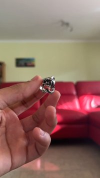 Ed Hardy SKULL AND SNAKE - Prsten - silver-colored