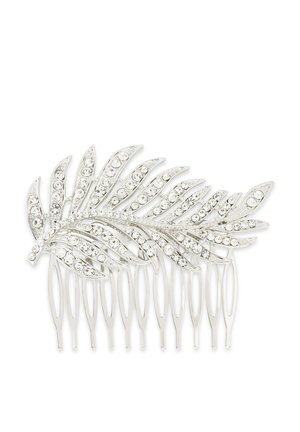 IN SHAPE OF FEATHER WITH STRASS - Accessori capelli - silver coloured