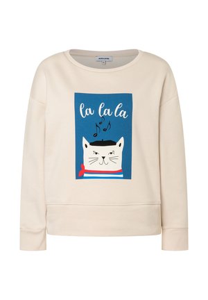 SOFTES CAT-PRINT - Sweatshirt - powder creme