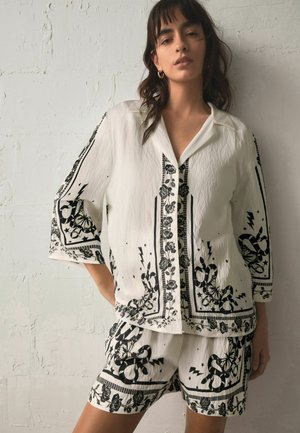 Rockett St George, REGULAR FIT - BORDER PRINT SHIRT . - Hemdbluse - ecru white