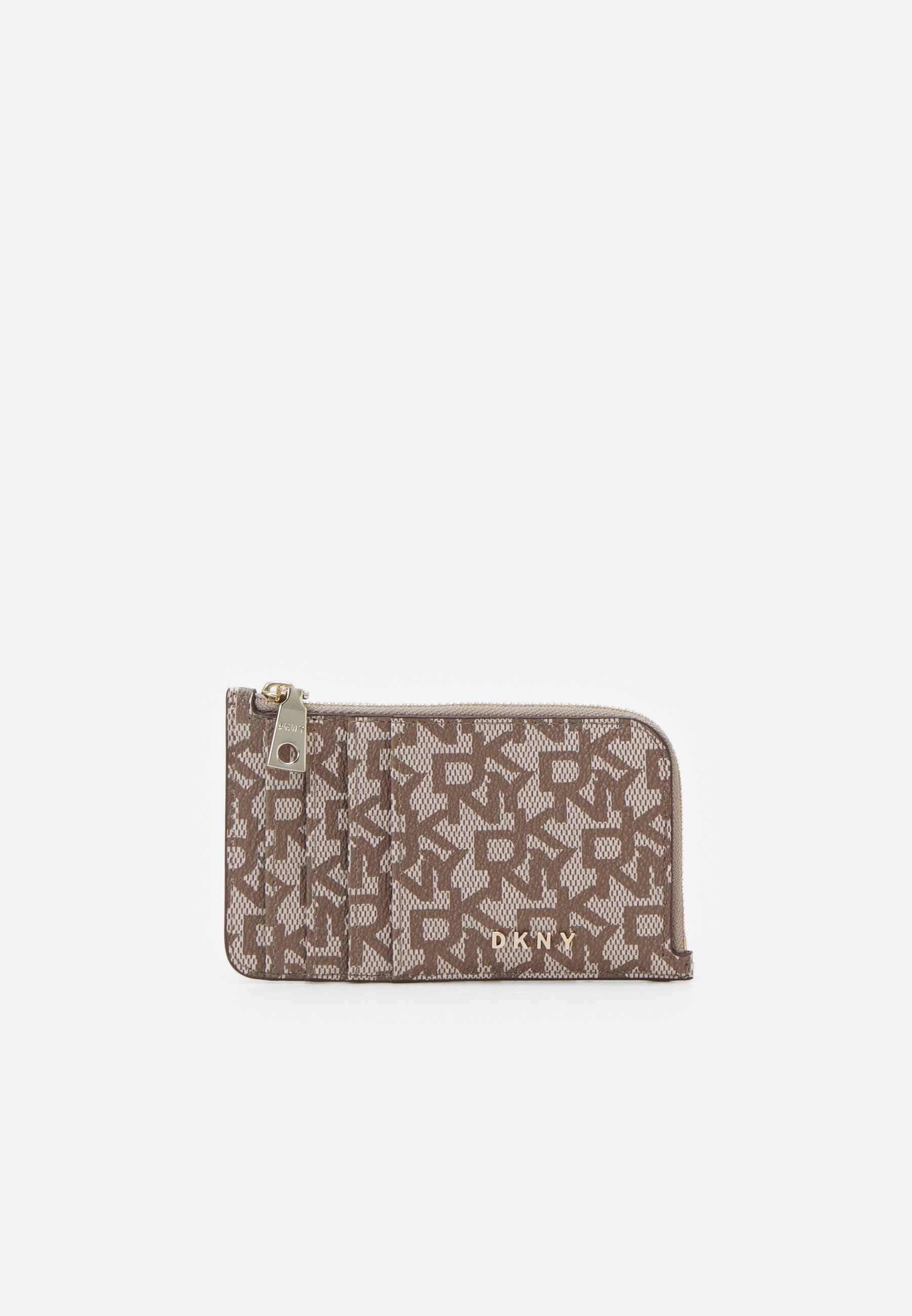 DKNY BRYANT ZIP CARD HOLDER LOGO - - chino/caramel/beige Zalando.dk