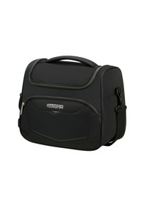 Borsa a tracolla nera con maniglia superiore imbottita, tracolla regolabile, tasca frontale con zip e tessuto strutturato per una maggiore durata.
