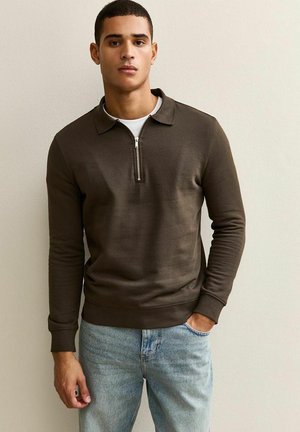 Långärmad tröja - dark brown