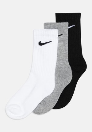 Nike Sportswear BASIC CREW UNISEX 3 PACK - Calze - white/dark grey heather