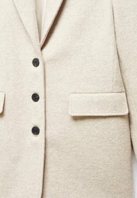 Mango Abrigo corto - mottled light grey