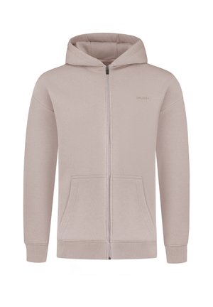 Smilodox Zip-up sweatshirt - hellbraun
