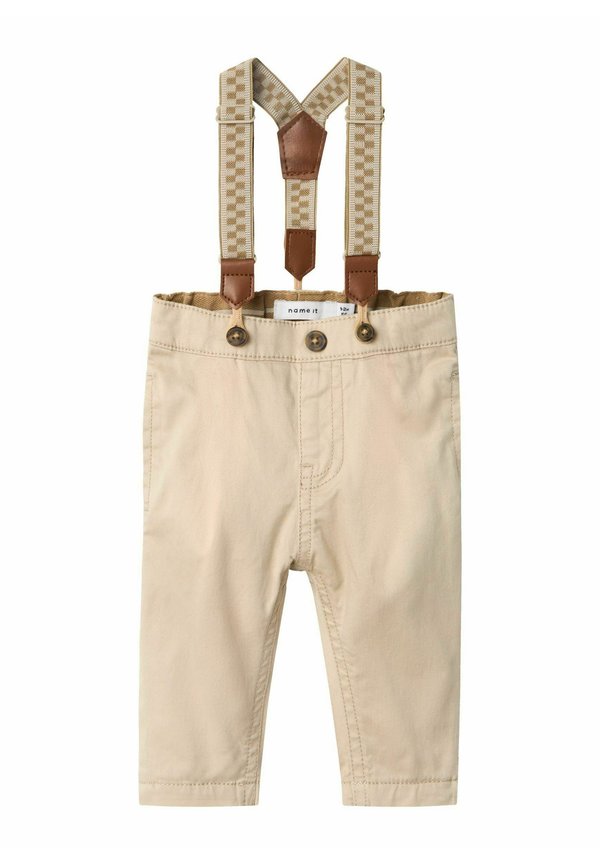 SLIM FIT - Stoffhose - peyote