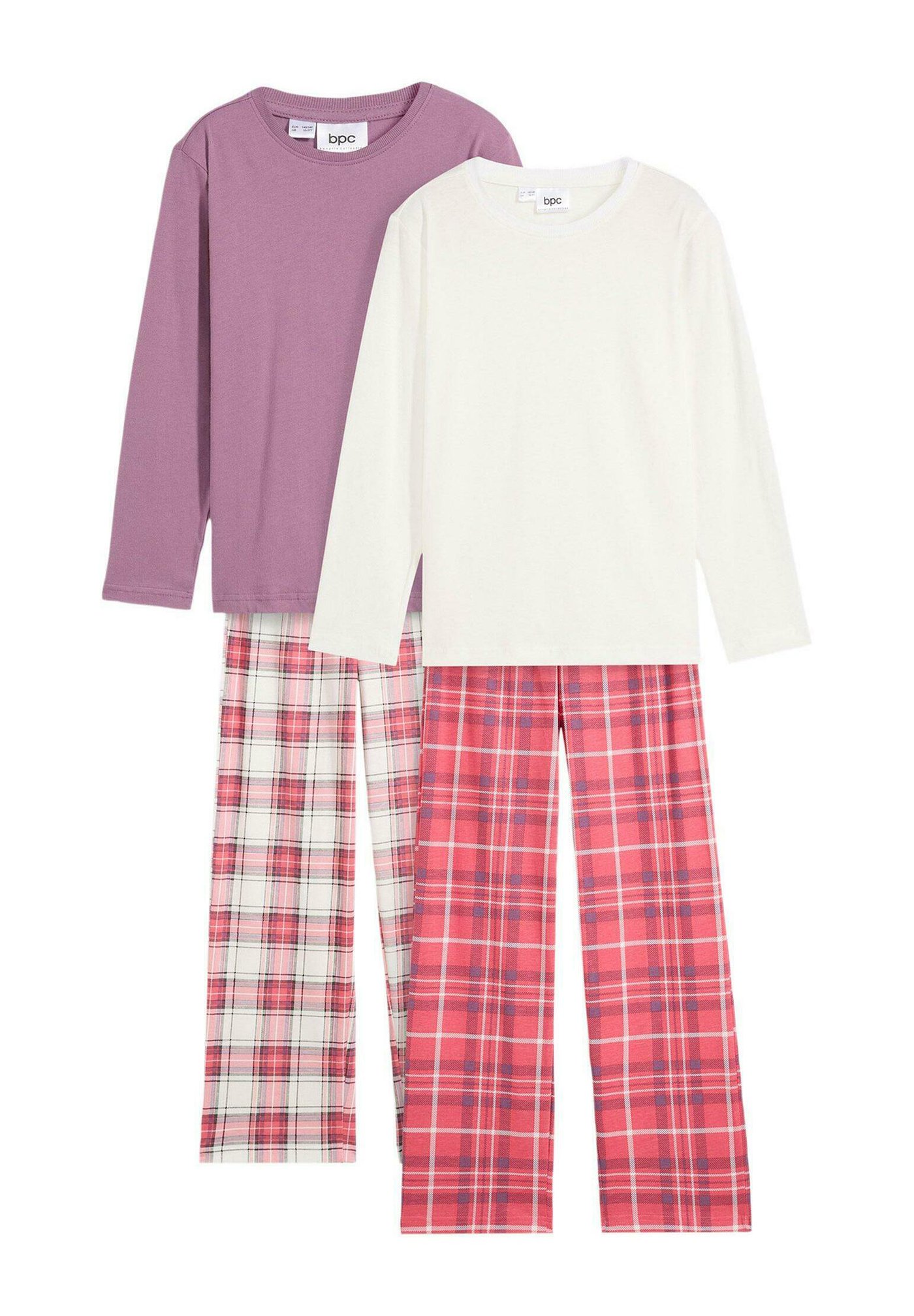 Pigiama Bonprix Pantaloni Lunghi Bonprix PACK SET Pigiama White/bianco