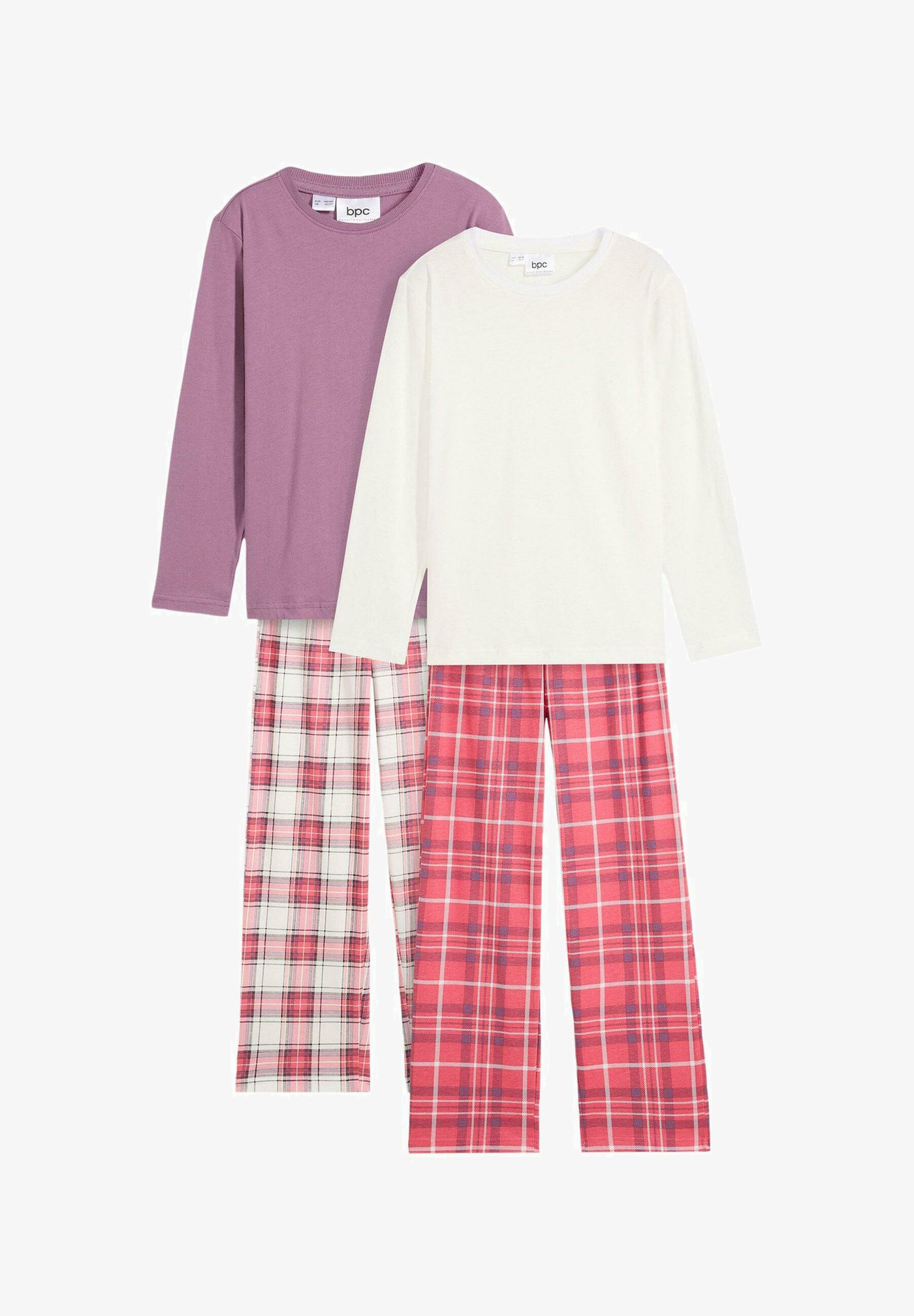 Pigiama Bonprix Pantaloni Lunghi Bonprix PACK SET Pigiama White/bianco