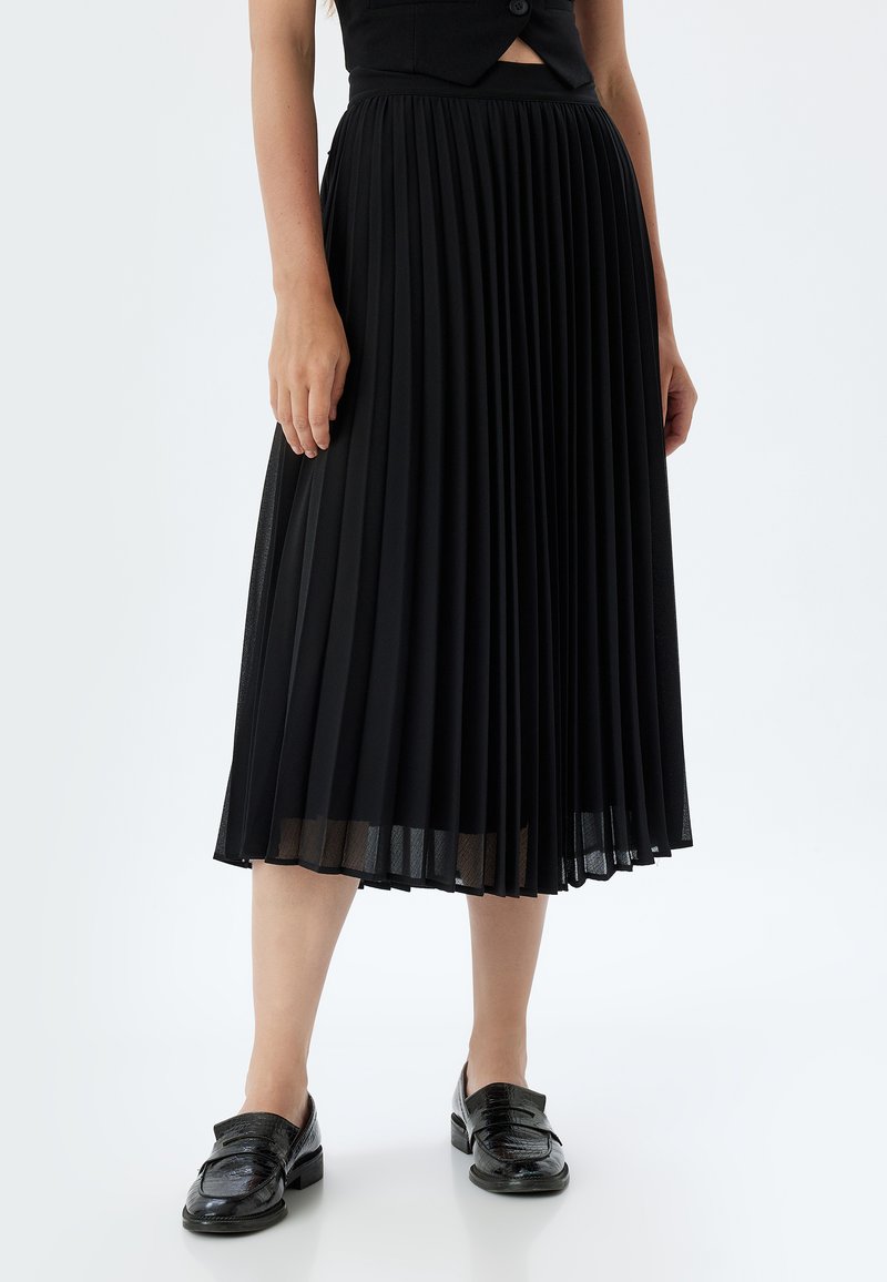 Koton MIDI - A-lijn rok - black