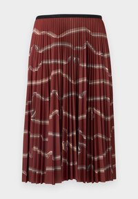 PLEATED SKIRT - Φούστα σε γραμμή Α - red