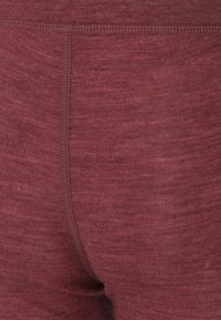 Bordeaux leggings met een gladde textuur en gestikte naden, met een aansluitend ontwerp en een elastische tailleband.