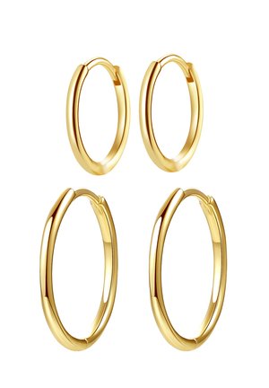 SET OF 4 SLIM HOOP - Ohrringe - goldfarben