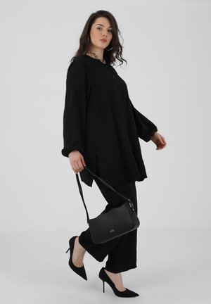 Modanisa CREW NECK - PLUS SIZE - ALIA - Trousers - black
