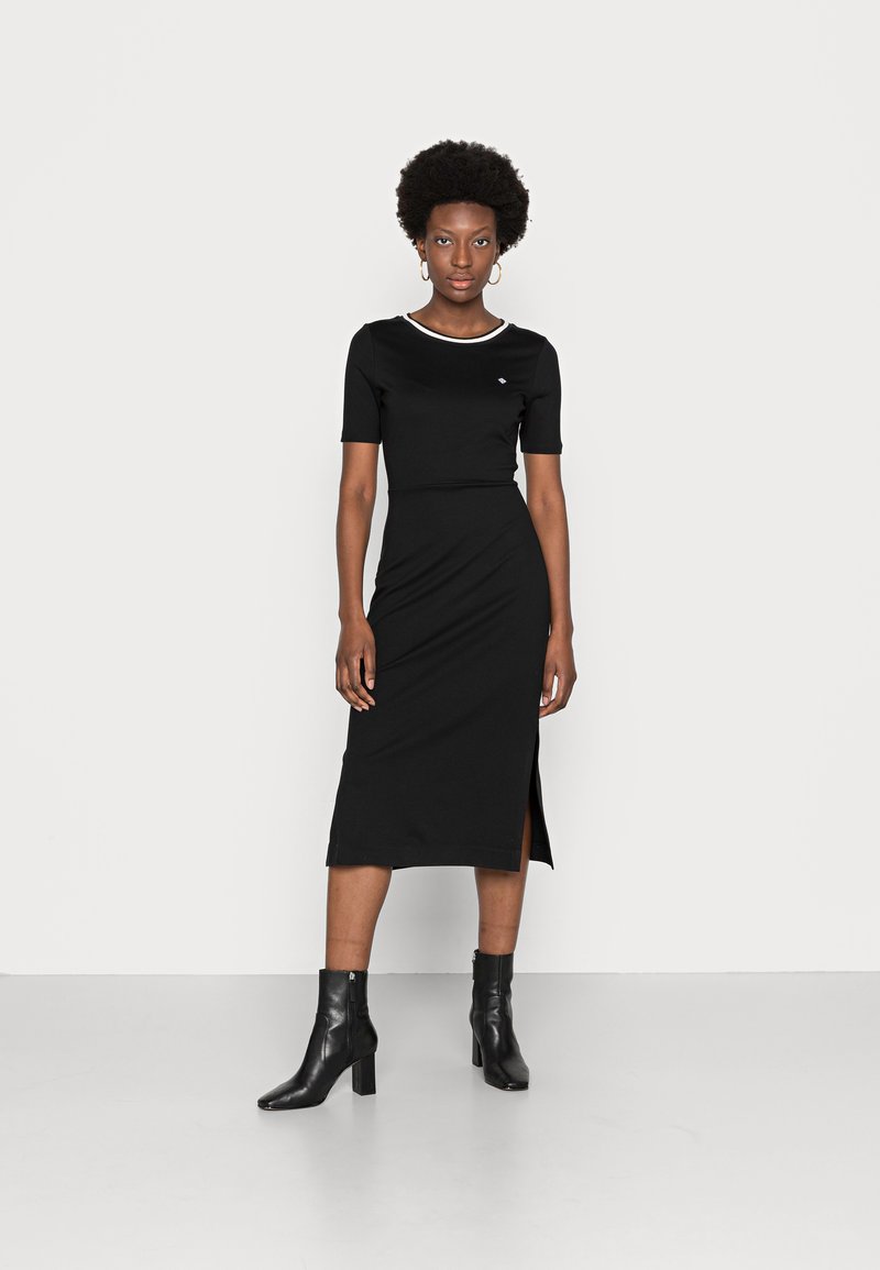 Damen Kleider | GANT NECK DRESS Jerseykleidblack/schwarz - UA49845 Damen Kleider | GANT NECK DRESS Jerseykleidblack/schwarz - UA49845