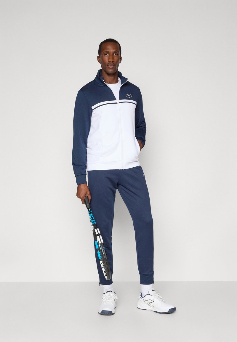Veste Lotto Homme – Bleu Marine – Taille M – Colorblock – Occasion Propre