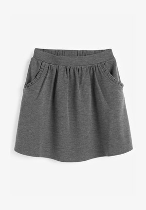 FRILL SKATER - A-linjainen hame - grey