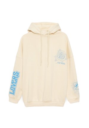 INSIDE LOVERS - Jersey con capucha - beige