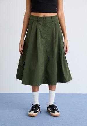Alpha Industries, SKIRT - Falda acampanada - dark olive