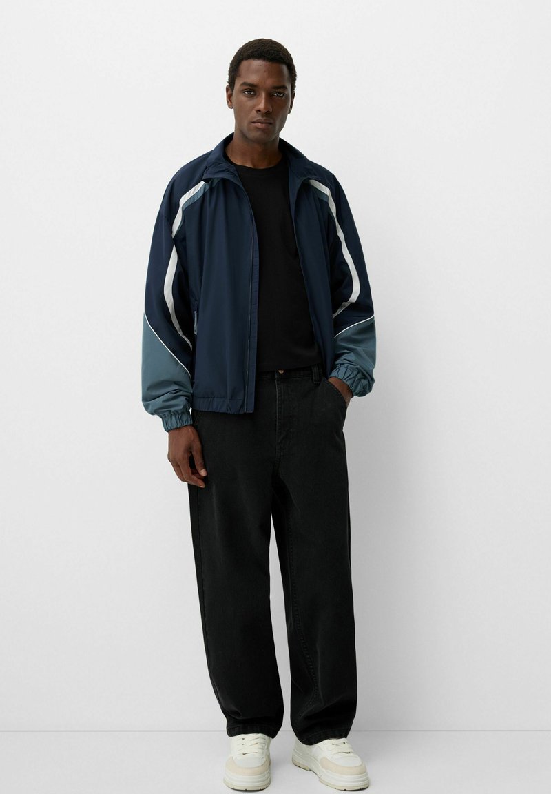 Bershka Trainingsvest blauw Bershka Trainingsvest blauw